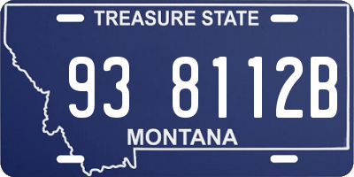 MT license plate 938112B
