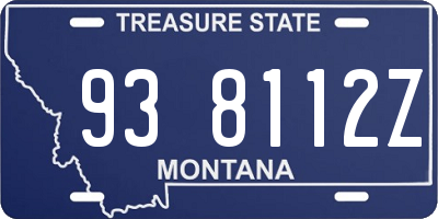 MT license plate 938112Z