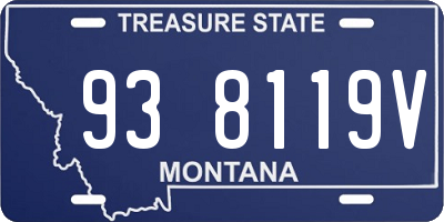 MT license plate 938119V