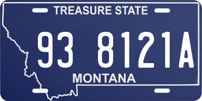 MT license plate 938121A