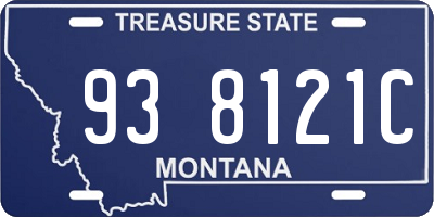 MT license plate 938121C