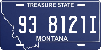 MT license plate 938121I