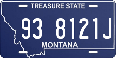 MT license plate 938121J
