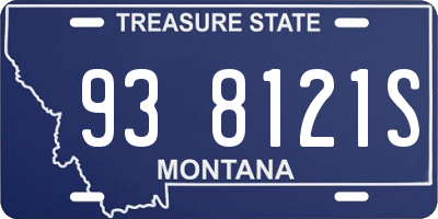 MT license plate 938121S