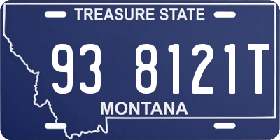 MT license plate 938121T