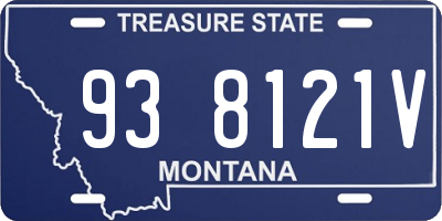 MT license plate 938121V