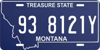 MT license plate 938121Y