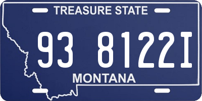 MT license plate 938122I