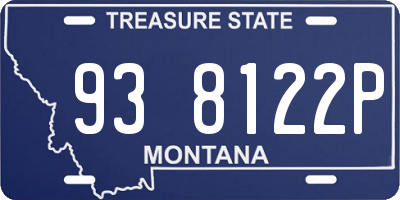 MT license plate 938122P