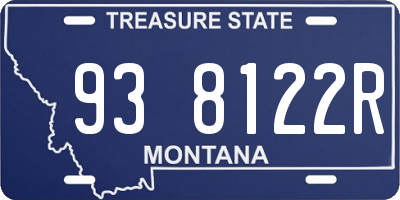 MT license plate 938122R