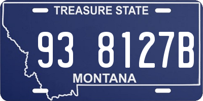 MT license plate 938127B