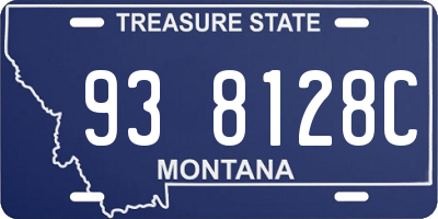 MT license plate 938128C