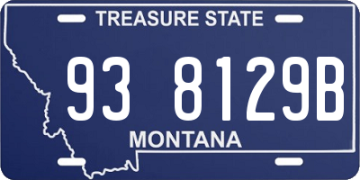 MT license plate 938129B