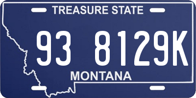 MT license plate 938129K