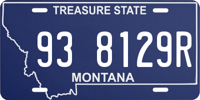 MT license plate 938129R