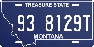 MT license plate 938129T