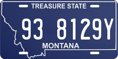 MT license plate 938129Y