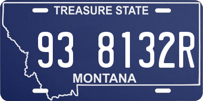 MT license plate 938132R