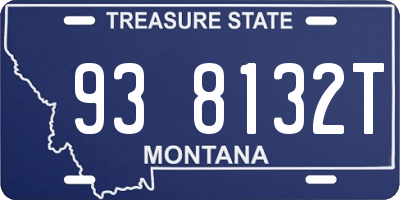 MT license plate 938132T