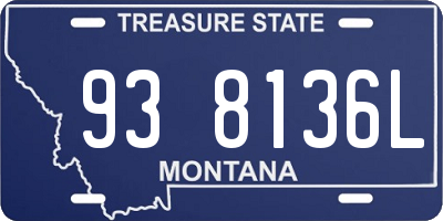 MT license plate 938136L