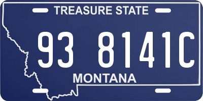 MT license plate 938141C