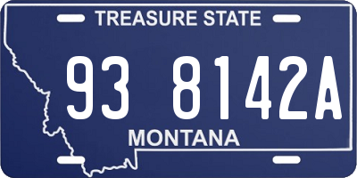 MT license plate 938142A