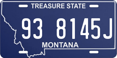 MT license plate 938145J