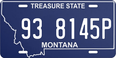 MT license plate 938145P