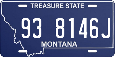 MT license plate 938146J