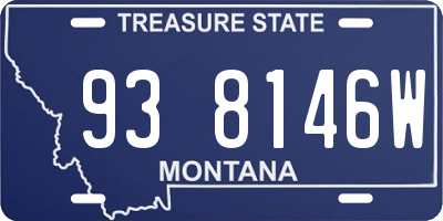 MT license plate 938146W