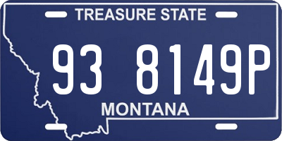 MT license plate 938149P