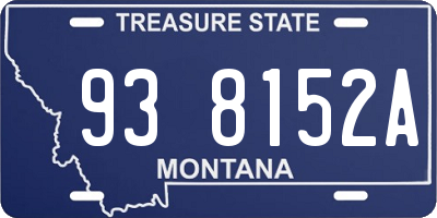 MT license plate 938152A