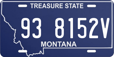 MT license plate 938152V
