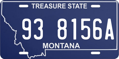 MT license plate 938156A