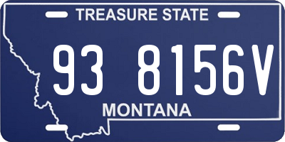 MT license plate 938156V