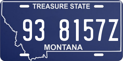 MT license plate 938157Z