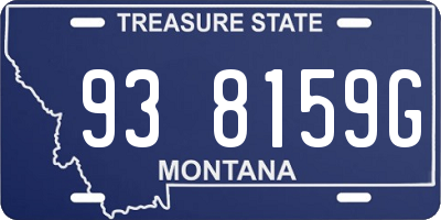 MT license plate 938159G