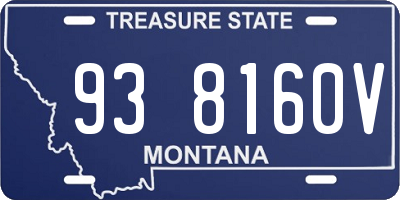MT license plate 938160V