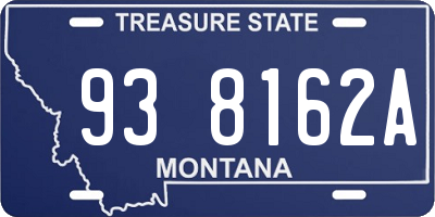 MT license plate 938162A