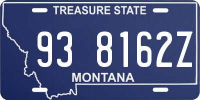 MT license plate 938162Z