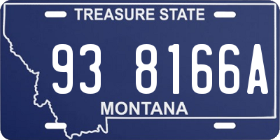 MT license plate 938166A