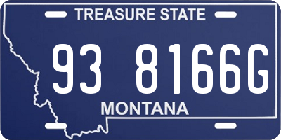 MT license plate 938166G