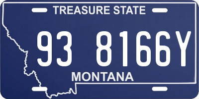 MT license plate 938166Y