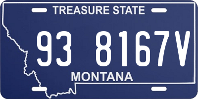 MT license plate 938167V