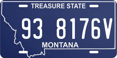 MT license plate 938176V