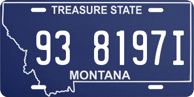 MT license plate 938197I