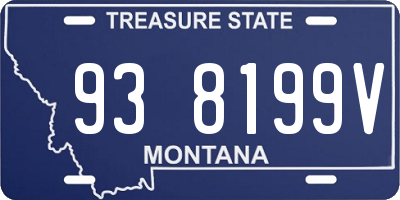 MT license plate 938199V