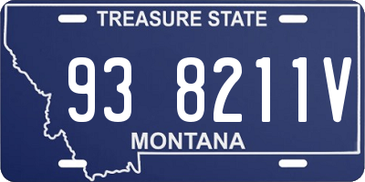MT license plate 938211V