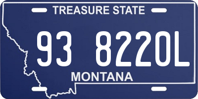 MT license plate 938220L