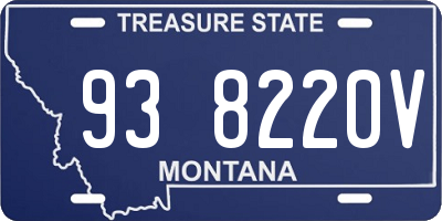 MT license plate 938220V